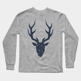 deer universe landscape Long Sleeve T-Shirt